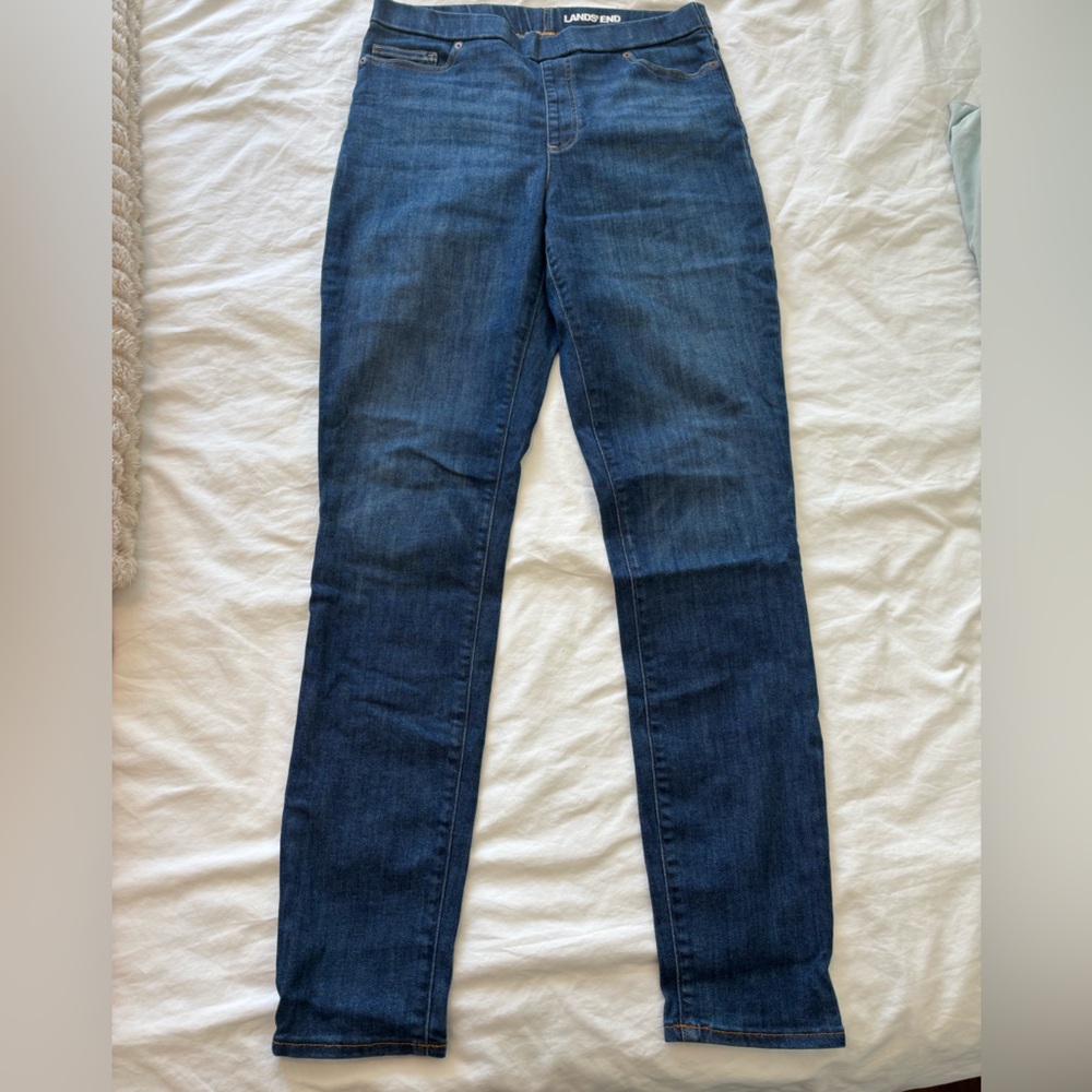Lands End Stretch Jeans 14 Tall